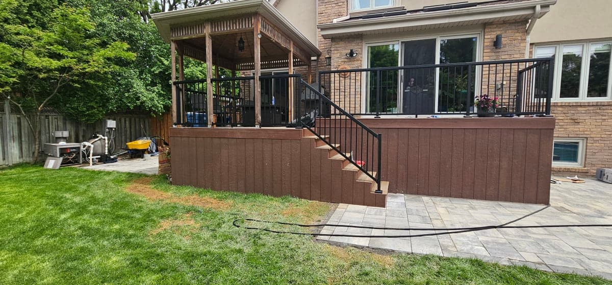 Deck rebuild project in Scarborough