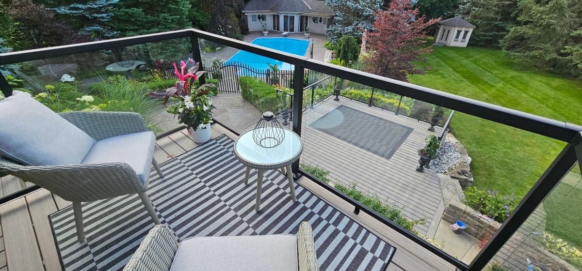 Multi-level deck project in Vaughan