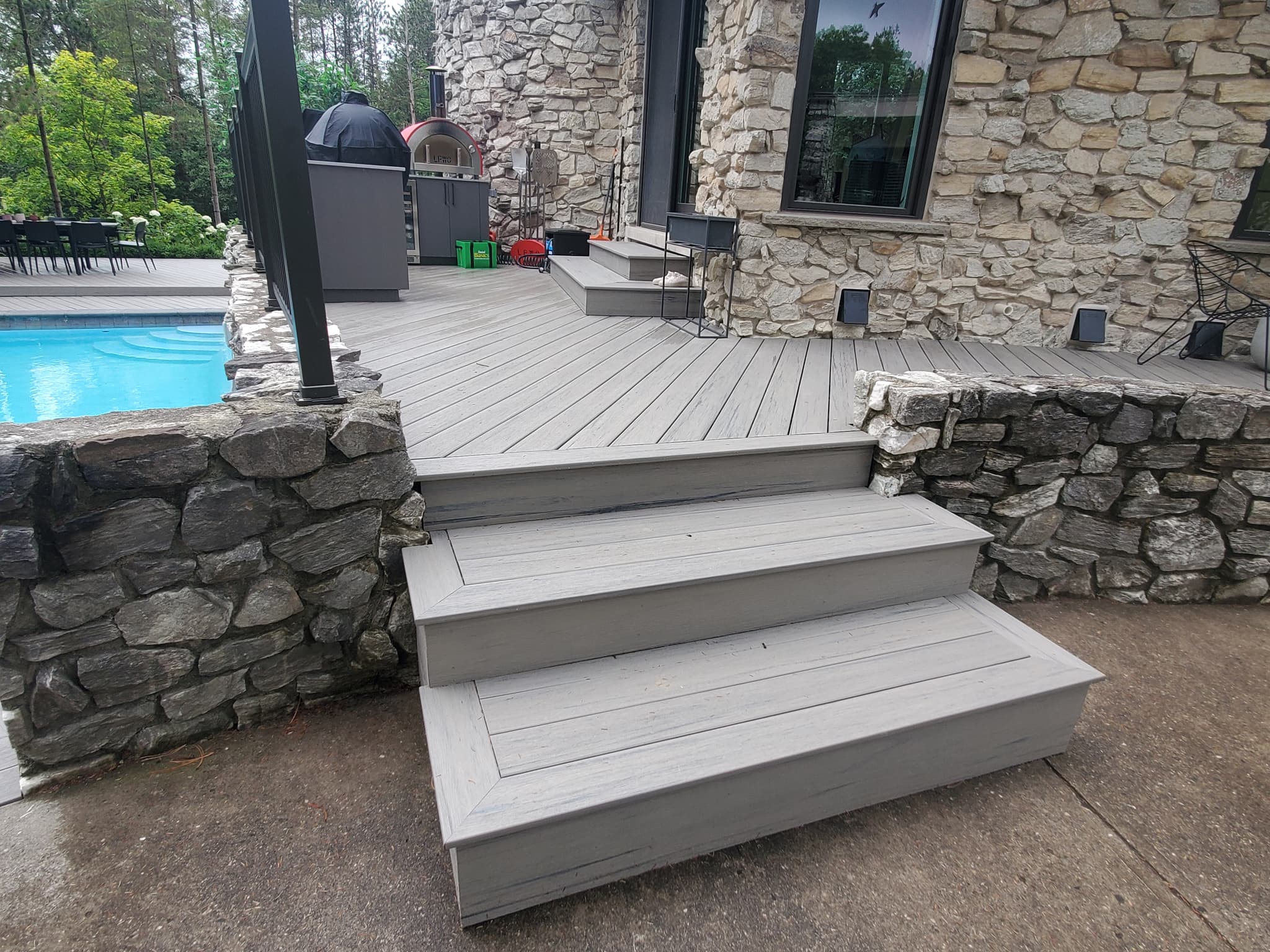 Custom porch project by ATB Construction